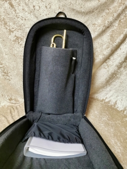 Housse sac  dos pour trompette avec bandes rflchissantes