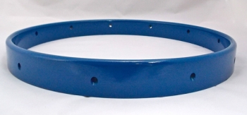 Cercle frappe tambour peint en bleu pour tambour