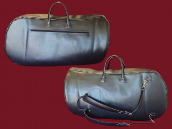 Housse luxe tout cuir pour Tuba sac  dos