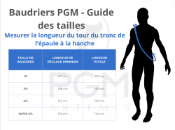 PGM Artmis - Guides des tailles baudriers PGM Artmis